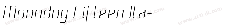 Moondog Fifteen Ita字体转换